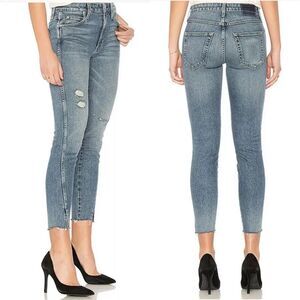 AMO high rise twist loverboy‎ jeans cropped ankle